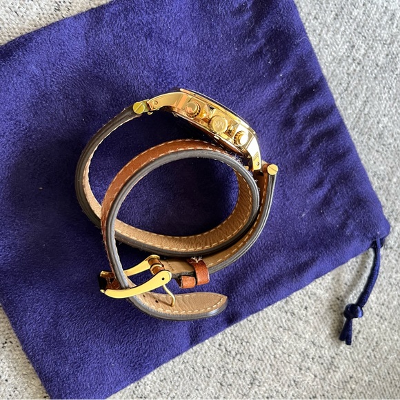 Michael Kors watch with brown leather bracelet - Picture 2 of 2